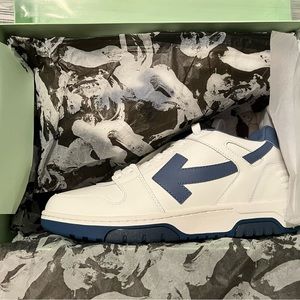 Size 9(42) - Off-White Virgil Abloh Out Of Office Low White Navy Blue